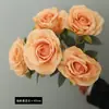 Buquê de rosa de diamante estilo europeu artificial decoração de sala de estar sala de jantar buquê de casamento decoração de casamento caminho de liderança flor artificial