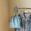 Bolsa Grande Casual de Pedido Extranjero para Mujer 2026 Nueva Moda Versátil Bolsa de Tela Bolso de Hombro Gran Capacidad Bolso Cubo para Viajes