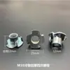 M6 M8 M10 pie ajustable de acero inoxidable para muebles garra cuádruple engrosada tuerca de acoplamiento alfombrilla de suelo para mesa pie elevador de altura