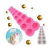 Molde de silicona con forma de perla semicircular, tamaño bola semicircular, molde para decoración de pasteles de chocolate, herramienta para hornear DIY