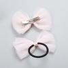 Pedido Kidsren Nuevo Dulce Estilo Coreano Malla Rosa Lazo Set de Accesorios para el Cabello Pasador Aro para el Cabello Diadema Venta al por Mayor