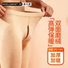 Pantalones de Otoño para Hombre Pantalones Cálidos con forro polar Gruesos de Algodón Lana Ropa Interior Pantalones de Otoño e Invierno Calzoncillos Leggings Slim-Fit para Hombre