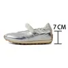 Plataforma de Design de Nicho Sapatos de Treinamento de Balé Femininos 2025 Novos Sapatos Esportivos de Boca Rasa com Velcro Mary Jane
