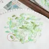 Cuentas redondas de acrílico iridiscente, cuentas sueltas coloridas de luz suave con agujero pasante, cadena para teléfono hecha a mano DIY, pulsera, accesorios de joyería, cuentas sueltas