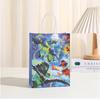 Bolsa de Regalo de Dibujos Animados Temática Ninja Negra y Roja Bolsa de Papel Kraft Bolsa Tote para Fiesta Venta Directa de Fábrica