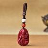 Colgante de llave doce Zodiaco Zodiaco Zodiaco Zodiaco Buda ocho dioses guardianes cinabrio llavero colgante para llave de coche hombres y mujeres