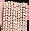 Suministro Directo de Fábrica de Cuentas Sueltas de Piedra Blanca Accesorios para Joyería DIY Cuentas de Piedra Blanca Joyería Semi-Terminada Collar Pulsera Venta al por Mayor