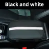 Almofada de Apoio de Braço para Carro Couro Clássico Preto Resistente ao Desgaste Comércio Exterior Transfronteiriço Almofada Antiderrapante para Uso no Interior do Carro Almofada de Apoio de Braço em Couro