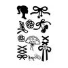 Nuevas pegatinas de tatuajes de purpurina creativas de bricolaje transfronterizas de Amazon para niños y adultos, Y2K Navidad Halloween