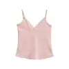 Verano 2026 Nuevo Deseo Puro Chica Atractiva Camisola con Cuello en V Pantalones Cortos de Cintura Alta Ropa Exterior Color Sólido Top Sexy sin Mangas