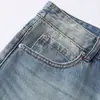 Jeans anchos vintage lavados estilo americano para hombre, jeans de papá de moda de alta costura con bordes desgastados, pantalones largos rectos holgados