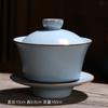 Un juego de taza de té de flor de loto individual no caliente grande de tres talentos y ocho tesoros
