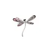 Broche de Libélula de Cristal Retro de Gama Alta para Mujer, Corsage Animal de Lujo Accesible de Nicho, Pin Elegante Estilo Coreano para Ropa de Abrigo