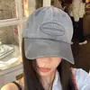 Gorra de béisbol retro de nicho con circunferencia de cabeza ampliada para hombres y mujeres color verde militar moda callejera talla grande gorra de ala ancha estilo coreano cara pequeña