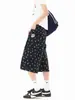 Pantalones Vaqueros Cortos con Estampado Integral de Lunares Retro Americano para Hombres y Mujeres, Pantalones Cortos de Verano con Diseño Resistente, Pantalones de Largo Medio Holgados de Talla Grande