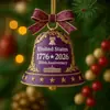 Transfronterizo Nuevo Producto Decorativo Americano Plano Acrílico Decorativo Colgante de Árbol de Navidad Colgante de Coche