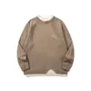 Ropa Vintage Yidao Otoño 2026 Nuevo Retro Jersey de Punto de Bloques de Color de Cuello Redondo Falso de Dos Piezas para Hombre, Suéter de Punto Estilo Casual