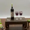 Acessórios para Casa de Bonecas Cena Miniatura Criativa Brincadeira Simulada Tendência Mini Copo de Vinho de Resina Cena Loja de Conveniência Enfeites