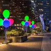 Lámpara de Globo Impermeable LED para Exteriores Lámpara Decorativa para Patio Césped Iluminación de Paisaje Parque Patio Lámpara de Globo para Suelo
