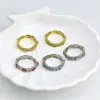 Anillo de Metal con Microincrustaciones de Cobre para el Dedo Índice, Anillo de Moda Exagerado con Color de Aceite Goteando, Personalidad, Comercio Exterior Europeo y Americano
