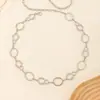 Corrente de Cintura Feminina Novo Estilo de Verão, Corrente de Metal Decorativa Circular Simples Casual para Combinar com Saias, Atacado em Estoque