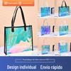 Internet celebridade colorida jelly bag PVC transparente bolsa design criativo laser bolsa de presente personalizado