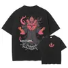 Camiseta Sung Jin Woo Transfronteriza Aliexpress Anime Talla S - Solo - Camiseta de Algodón Lavada Retro Plana