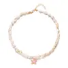Collar de estilo bohemio de verano con concha de caracola y estrella de mar, estilo playa de vacaciones, joyería transfronteriza, novedad