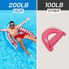 Juguete Acuático Inflable de PVC Personalizado Profesional Sillón Tiburón Flotador Fila Flotante Suministros para Fiesta en la Piscina Asiento Flotador de Natación Oem