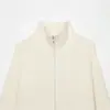 Ropa de mujer transfronteriza 2026 Estilo europeo y americano de moda casual chaqueta suéter de punto de manga larga con doble cremallera y cuello alto para mujer A67711