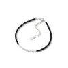 Prata Pura S999 Ágata Prata Quebrada Pulseira de Casal Nicho Acessível Luxo Simples Pulseira de Contas Estilo Meio do Século Pulseira Versátil