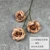 Flor Artificial Rosa Diamante Original de Três Cabeças para Decoração de Casamento ao Ar Livre, Hall de Casamento, Fotografia de Casamento ao Ar Livre, Buquê de Adereços