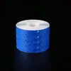 Fita refletiva de cor cristalina com grade para aplicação em rolo, adesivo refletivo de segurança de trânsito anti-colisão, fita refletiva para triciclo