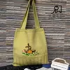 Bolso de Mano Tejido Bordado de Diseño Original Bolsa Tejida Empaque Bolso Bandolera Bolso de Hombro para Mujer Bolso de Compras Bordado a Mano