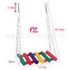 Juguetes para Pájaros Mascotas para Loros: Columpio, Escalera de Trepa, Anillo Colgante, Puente Colgante, Poste de Soporte, Estante de Soporte, Espejo, Jaula para Pájaros, Accesorios para Afilar Uñas
