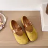 Zapatos de mujer retro estilo francés de suela blanda, nuevos zapatos planos de principios de otoño 2026, estilo para ir al trabajo, elegantes zapatos Mary Jane con cierre de velcro