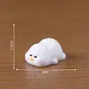 Paisaje en Miniatura Creativo Lindo Divertido Muñeca de Patito Blanco Pequeño Casa de Muñecas Accesorios de Decoración DIY Mini Adornos de Coche