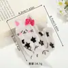 Grampo de garra de gatinho de desenho animado vinagre grampo de cabelo de menina doce para coque na parte de trás da cabeça grampo de tubarão acessórios de cabelo grampo de cabelo