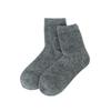 Calcetines de Invierno para Hombre de Color Sólido de Cachemira Cálidos Espesos Elásticos Versátiles de Caña Media Envasados Calcetines de Punto de Rizo