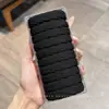 Gomas para el pelo cubiertas de cuero para mujer, diseñadas para no apretar ni dejar marcas en el cabello, scrunchies negros, gomas elásticas para el pelo para niños, alta elasticidad, gomas para el pelo duraderas