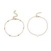 Amazon Wish Joias transfronteiriças europeias e americanas moda tornozeleira de amor de camada dupla feminina estilo feriado de praia ornamentos de pé de comércio exterior