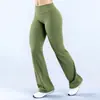 Calças pantalona casuais sem costura Dfyn para uso transfronteiriço, calças de yoga de cintura alta, calças pantalona compridas, calças de yoga para esportes de corrida e ciclismo