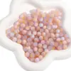 Cuentas Redondas de Ojo de Gato de Resina de 8/10mm Cuentas para Pulsera de Joyería DIY Materiales Sueltos con Acabado Mate Iridiscente Lote Mixto Entrega Rápida
