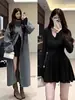 Abrigo de Punto con Cuello en V y Vestido Interior para Mujer, Estilo Miu de Principios de Primavera, Cintura Ceñida, Corte Ajustado, Forma de Pera, Falda Corta de Corte A Berkeley