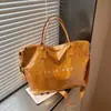 Bolsas de Tote de Color Sólido Personalizadas con Estampado de Letras de la Fábrica de Origen, Estilo Transfronterizo de Moda, Bolsos de Mano de Verano para Mujer Más Vendidos