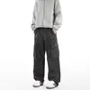 Pantalones Cargo de Bolsillos Múltiples para Hombre, Nuevo Estilo Otoño, Pantalones Rectos de Calle Americana, Pantalones Casuales Unisex Sueltos de Corte Limpio