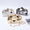 Cubo de Agua Bolsa de Hierro Cerradura Bolso de Noche Banquete Bolso de Mujer Bolso de Mano con Lentejuelas Dropshipping