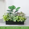 [Serie Y60] Paisajismo de Plantas Verdes Combinación Macetero Maceta Decoración Planta Artificial Decoración de Paisaje Interior y Exterior