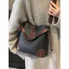 Bolso Cubo de Bloques de Color Transfronterizo, Bolso de Mano de Alto Valor para Mujer, Nuevo Estilo 2026, Bolso de Hombro y Cruzado Casual Elegante y de Moda