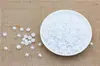 Blanco Puro Blanco Roto Zapatos Planos Base Semi-Círculo Decoraciones de Uñas de Perla Manicura Estilo Japonés Colorido Joyería Pegatinas para Uñas DIY Venta al por Mayor
